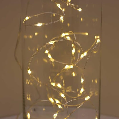 QBIS Warm White Christmas Lights Battery Operated, 40 Micro LEDs 6.5ft - size: 1PK-40 Warm White