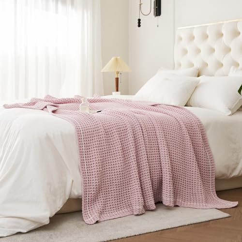 WESHIONGOO Pink Throw Blanket for Couch 50"*60" - color: Pink