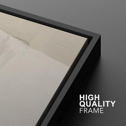SIGNWIN Framed Canvas Print Wall Art Set Wabi-Sabi Block Illustrations Modern Art Minimal Boho Relax/Calm for Living Room, Bedroom, Office - 16"x24"x2 BLACK - color: A16-2601-irs03, size: 16"x24"x2 Panels Black