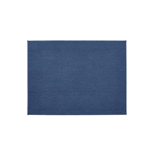 TYUU Large Bathroom Rugs Non Slip Washable Bath Rugs Super Absorbent Bathroom Rug Thin Quick Dry Low Pile Bath Mats, Navy Blue 36"x48" - color: Navy Blue, size: 3' X 4' (Rectangular)
