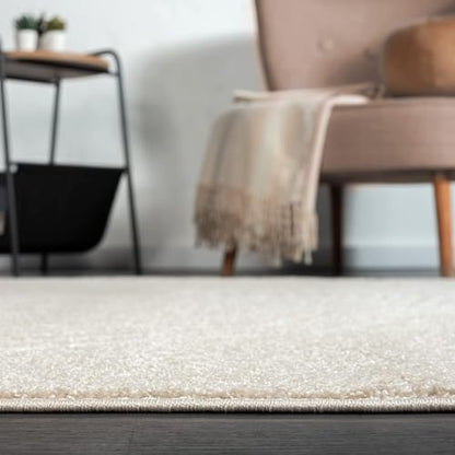 Abani Beige and White Swirl Area Rug | 2' x 3' Cream Carpet with Wave Pattern | Modern Rug for Living Room, Bedroom and Office | Nuevo Collection - color: Beige, size: 2' x 3' (Rectangular)