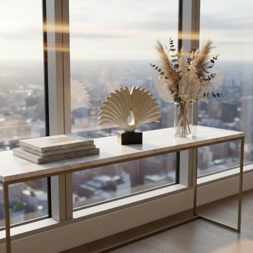 10" Modern Abstract Wing Decorative Sculpture, Knot Sculptures,Home Decor,Coffee Table Statues,Shelf Top Decor Aesthetics,Dining Living Room Desk Decor - color: 10.24"golden