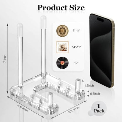 Plate Stands for Display, 1-Pack Clear Acrylic Display Easel - color: 1-Pack