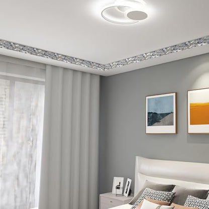 HOMETITUTE Peel and Stick Wallpaper Border 4x196in Metallic Leaf Pattern - color: vine