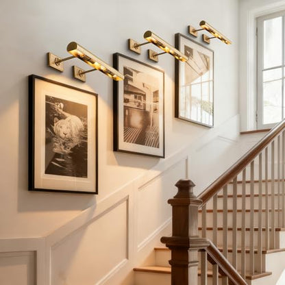 24 inch Brass Picture Light Hardwired Picture Light for Wall - color: Brass, size: 24in