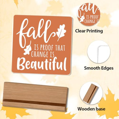 Fall is Proof That Change is Beautiful Fall Decor Acrylic 1701 - color: Fall01