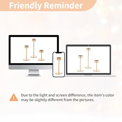 NUPTIO Candle Stick Holder for Wedding, 18 Pcs Tall Hurricane Candle Holder - color: Gold - Clear, size: 18pcs