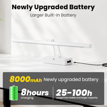 Battery Operated Picture Light for Wall,White 23.6-Inch - color: White, size: 23.6 Inch