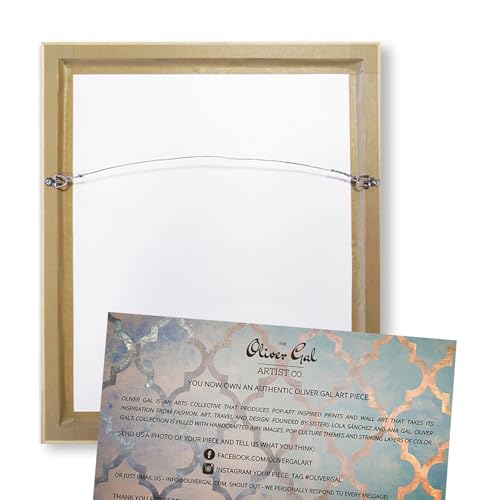 The Oliver Gal Artist Co. Abstract Wall Art Canvas - size: 30"L x 20"W, style: White Frame