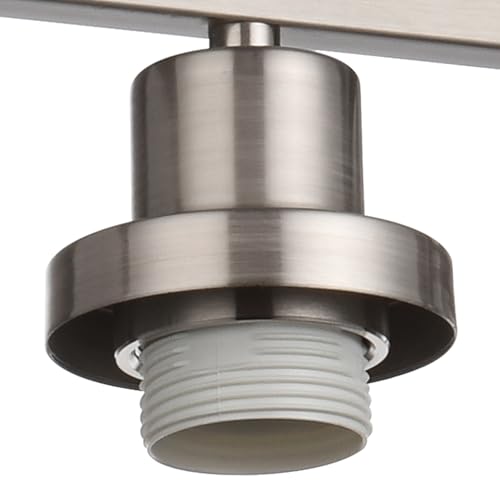 MELUCEE 5-Light Bathroom Vanity Light Brushed Nickel with Clear Glass Shade - color: Brushed Nickel, size: 5-Light