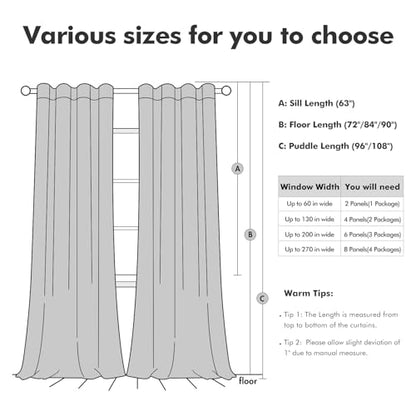 MIULEE Velvet Curtains 52x90 inches 2 Panels Olive Green Blackout Curtains - color: Olive Green, size: 52"W x 90"L (Pack of 2)