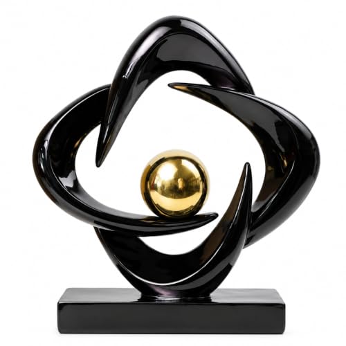AWNR Modern Sculptures Living Room Shelf Decor Home Décor Accents - color: Black-a-b