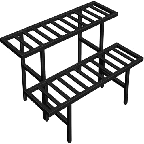 Plant Stand Indoor Outdoor, Heavy Duty Pedestal Stands 30''Lx19.6''Wx16''H - size: 2-tier