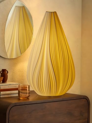 Modern Ceramic Table Lamp for Nightstand Bedroom Living Room