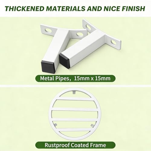 3 Pack 12 Inch Metal Plant Stands Outdoor Indoor Pot Riser,White - color: 11.81"-White