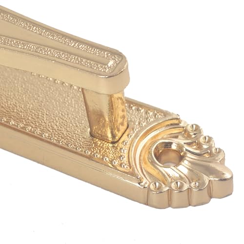 Ailejia 1 Pair Curtain Holdbacks Tieback Hooks Decorative Wall Hooks Zinc Alloy Multi use Wall Hook (Gold) - color: Gold
