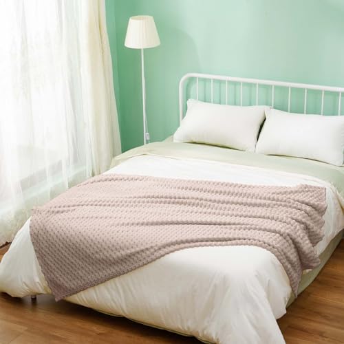 Excervent Hexagon Jacquard Throw Blanket for Bed, 60x80 Inches, Camel - color: Camel, size: 60"x80"