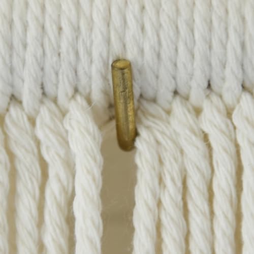 Macrame Wall Hanging Blue Large Hand-Dyed Ombre Fiber Tapestry 57"W*39"L - color: Blue