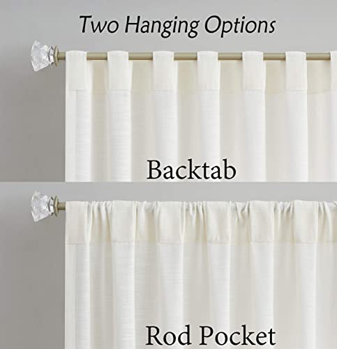 Central Park Ombre Semi Sheer Curtain, Cream White to Gray, 50" Wx63 Lx2 - color: Grey, size: 50"W x 63"L (Pack of 2)