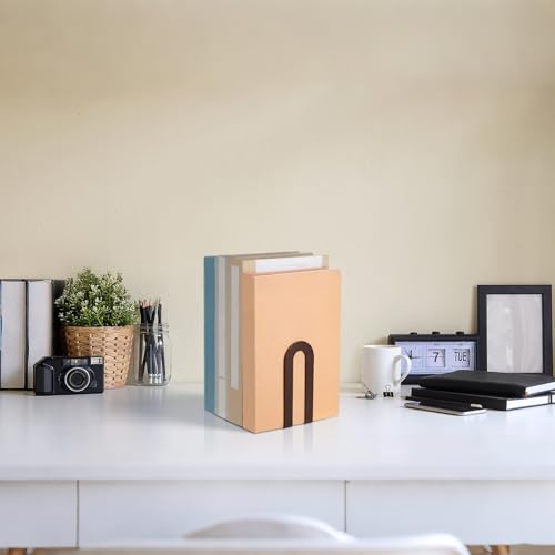 Chunful 12 Pcs Bronze Metal BookEnds Shelves, 5.5 x 3.75 x 2.25 in - color: Bronze, size: 5.5*3.75*2.25inch