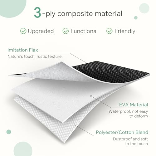 FinishingBo 11 inch Cube Storage Bin with Handles 6 Pack - color: White/ Black-6 Pack