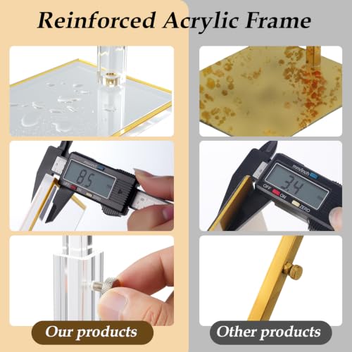 3-Pack Acrylic Purse Display Stands, 14"-24" Adjustable Handbag Holder - size: 3 Pack