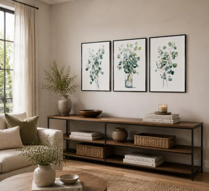 HOMTAI 3Pcs Botanical Canvas Wall Art 12x16Inch Unframed - color: Poster, size: 16L" x 12W"