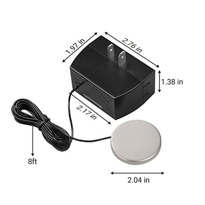DEWENWILS Touch Dimmer Switch, Touch Pad Control, 3 Levels of Dimming Black - color: Black, size: 1 Pack