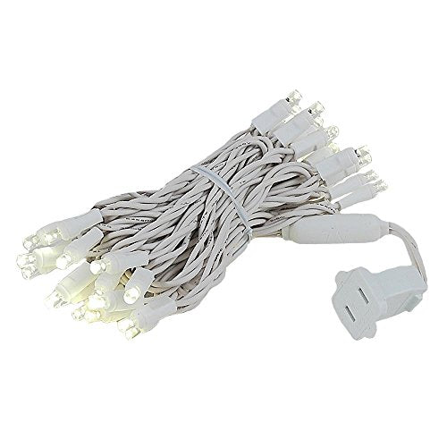 Novelty Lights 11.5 Feet 35 LED String Lights, Warm White on White Wire - color: Warm White (Connectable)