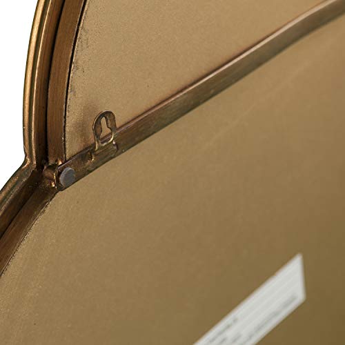 SEI Furniture Holly & Martin Willis Decorative Wall Mirror, Geometric Frame, Metallic Gold