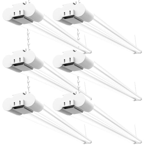 Sunco 6 Pack LED Shop Lights 4FT, Plug in Linkable, White, 40W=150W - color: White 6k