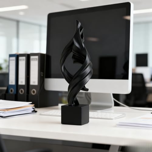 AWNR Modern Sculptures Living Room Shelf Decor Home Décor Accents - color: Black-f