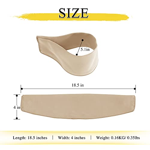 NICETOWN Handmade Curtain Tie Backs-Decorative Drape Tie Backs Holdback Holder for Window Draperies (Beige, 18.5 X 4 Inches, Set of 4) - color: Beige, size: 4"W x 18.5"L (Pack of 4)