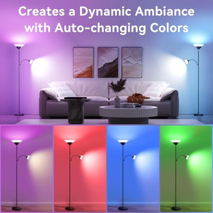 SIBRILLE B0FSZL5WQYSIBRILLE RGB Torchiere Floor Lamp