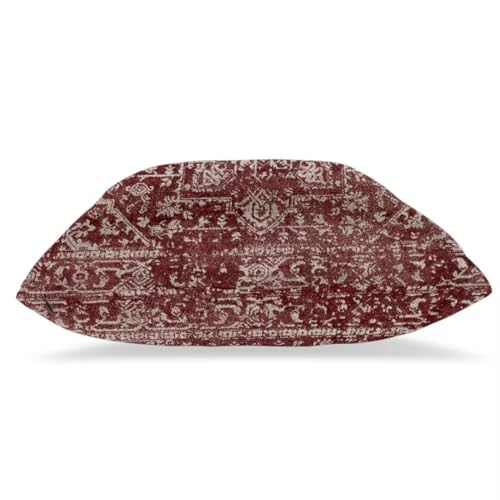 Burgundy Carpet Pattern Boho Pillow Covers 16 x 16 Inch Set of 2 - color: Burgundy Boho, size: 16" x 16" (Pack of 2)