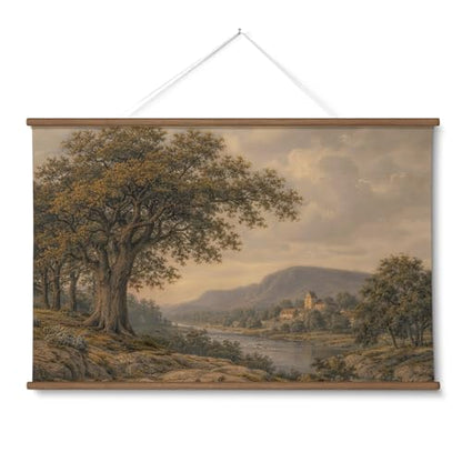 HUARCEY Extra Large Landscape Wall Art Oversized Nature Canvas Prints 36x54 - color: River Oak, size: 54"L x 36"W