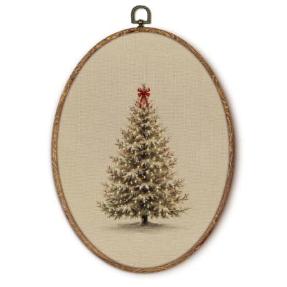Yorhifa Rustic Christmas Tree Framed Wall Art 8.5x11.5in - color: Rustic