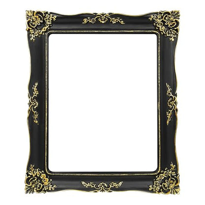 Open Picture Frame for Canvas Paintings, Gallery Walls, DIY Craft Projects - color: Black - Straight Edges