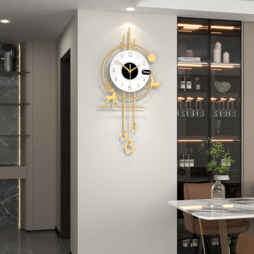 Modern Wall Clocks Battery Operated Silent Clock for Living Room - style: Casual