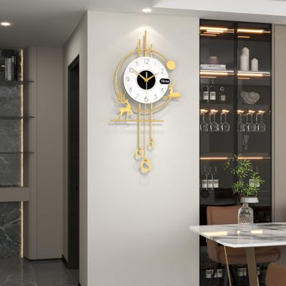 Modern Wall Clocks Battery Operated Silent Clock for Living Room - style: Casual