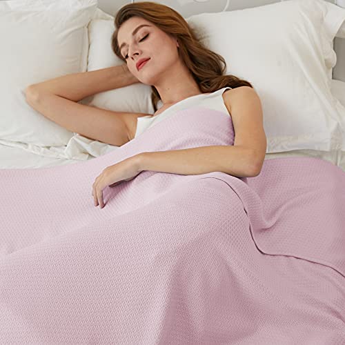 AmyHomie Cooling Blanket 79"x91", 100% Rayon Derived from Bamboo - color: Light Purple, size: 79" x 91"