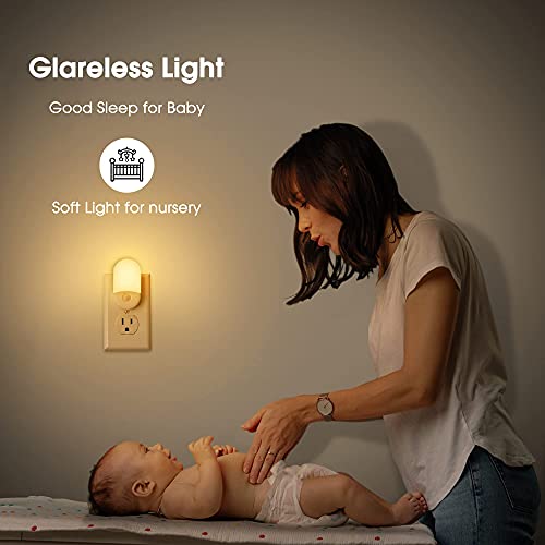 L LOHAS LED Night Lights Plug into Wall, 4 Pack LED Night Light Light - color: Soft White, size: 4 Count (Pack of 1)