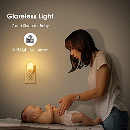 L LOHAS LED Night Lights Plug into Wall, 4 Pack LED Night Light Light - color: Soft White, size: 4 Count (Pack of 1)