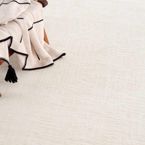 Hauteloom Pavilion Hallway, Kitchen Machine Washable Runner Rug - Neutral Abstract Solid - Cream, Off White, White - 2'7" x 10' - color: Cream, Off White / Leanna, size: 2'7" x 10' (Runner)