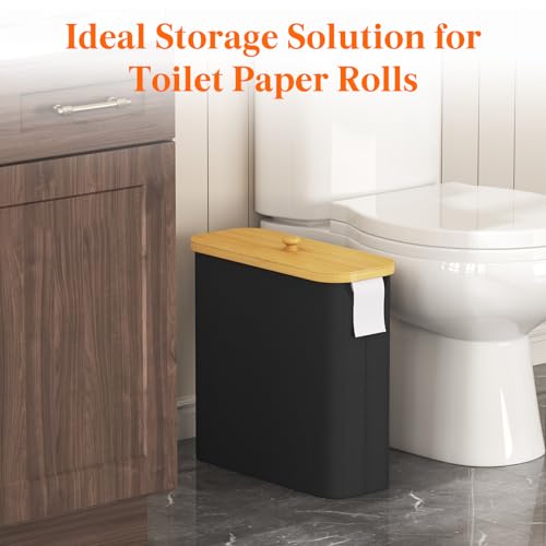 Lifewit Toilet Paper Storage Holder, Extra Large Stand Basket, 30L, Black - color: Black, size: 30L