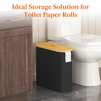Lifewit Toilet Paper Storage Holder, Extra Large Stand Basket, 30L, Black - color: Black, size: 30L