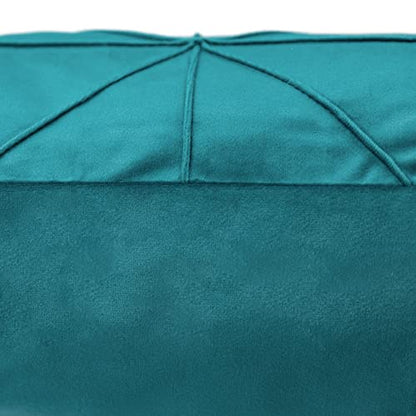 JWH Velvet Pillow Covers, Teal Blue, 14x24 Inch - color: Teal Blue, size: 24" x 14" (Pack of 1)