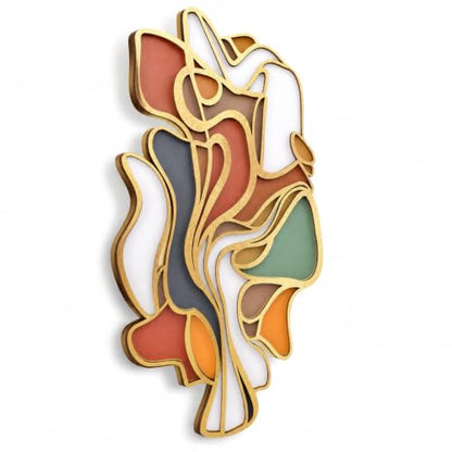 Mifoci Mid Century Modern Wood Wall Art, Abstract Wall Decor, Vertical - style: Vertical Style