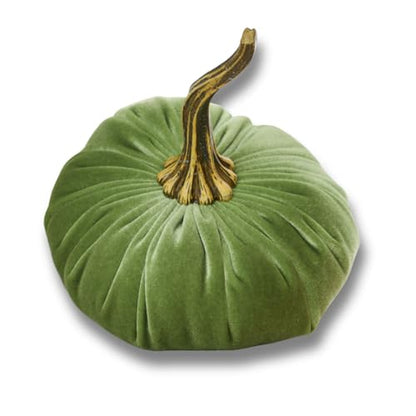 Your Heart's Content Fern 6.25 inch Velvet Pumpkin (Fern) - color: Fern