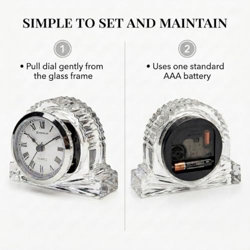 Godinger Shannon Mantle Clock, Small